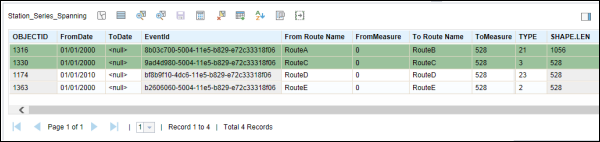 Merging events from the attribute table